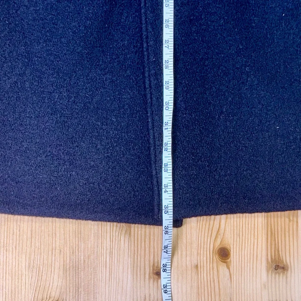 J.Crew‎ Italian Boiled Wool Coat Black Size 0 Double Breasted NWOT - Picture 5 of 8